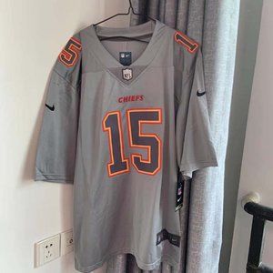 Kansas City Chiefs Patrick Mahomes #15 Gray Jersey